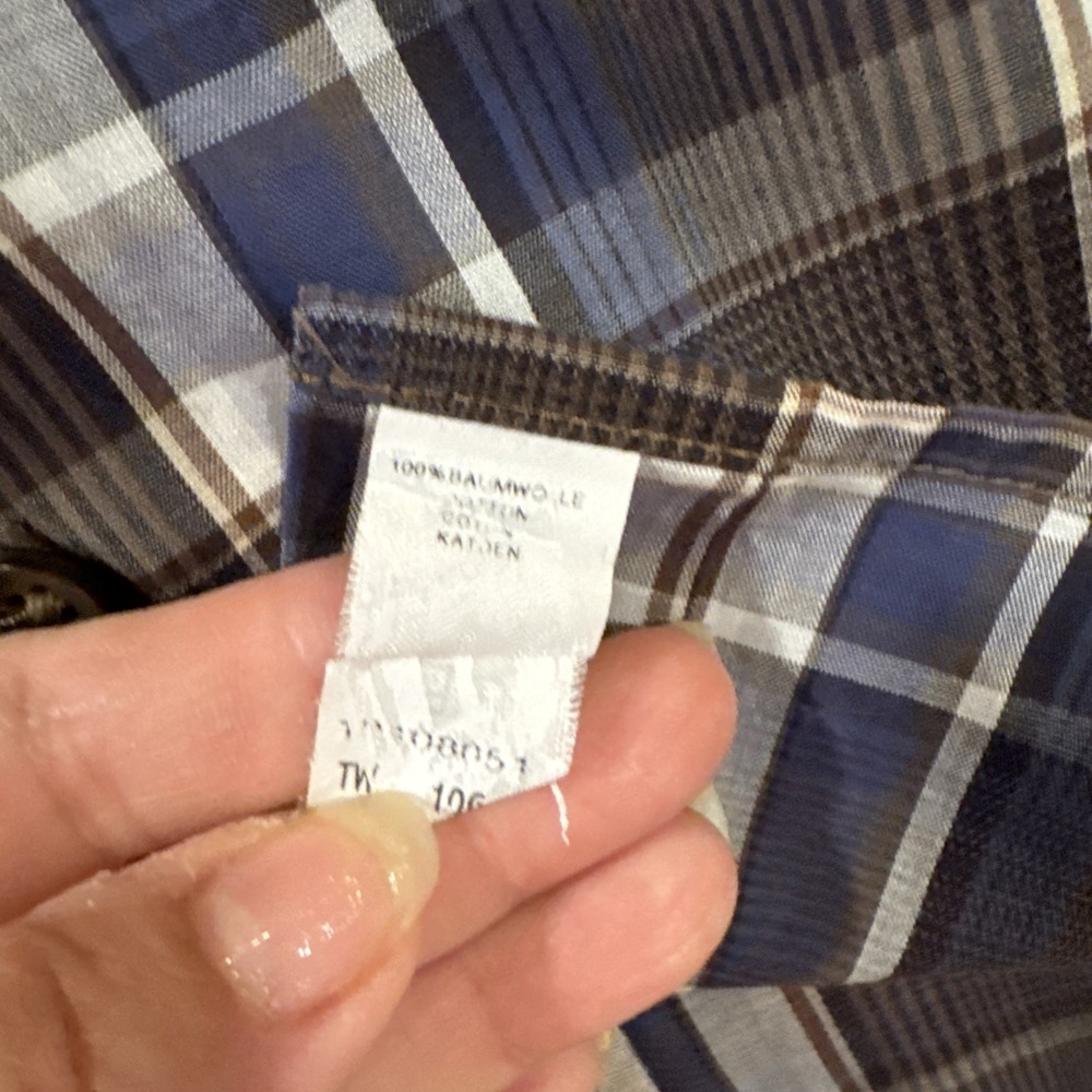 Haupt Germany Men Button Shirt Modern Fit Sz M 39/40, 15 1/2 - Picture 8 of 8
